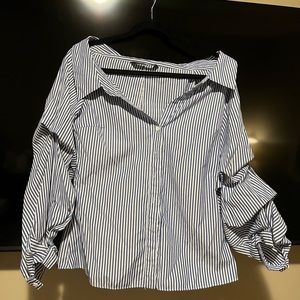 ZARA off the shoulder blouse
